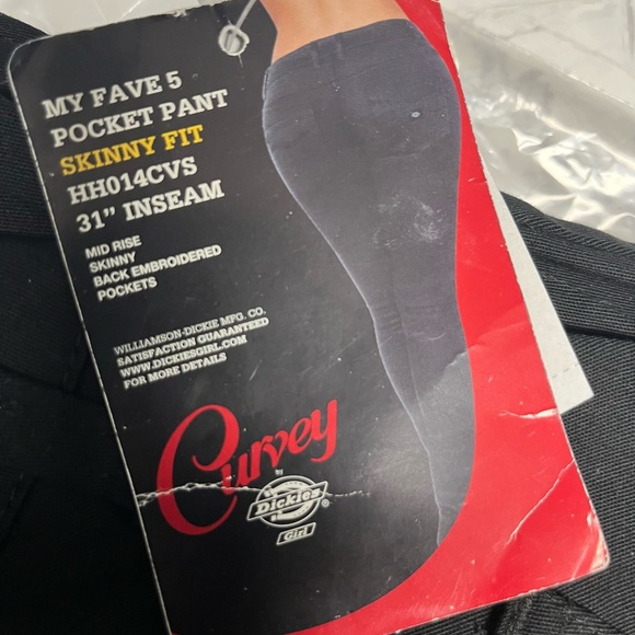 Dickies CURVY Fits Like Size 9 Slim Fit Jeans 31” inseam - Picture 2 of 13